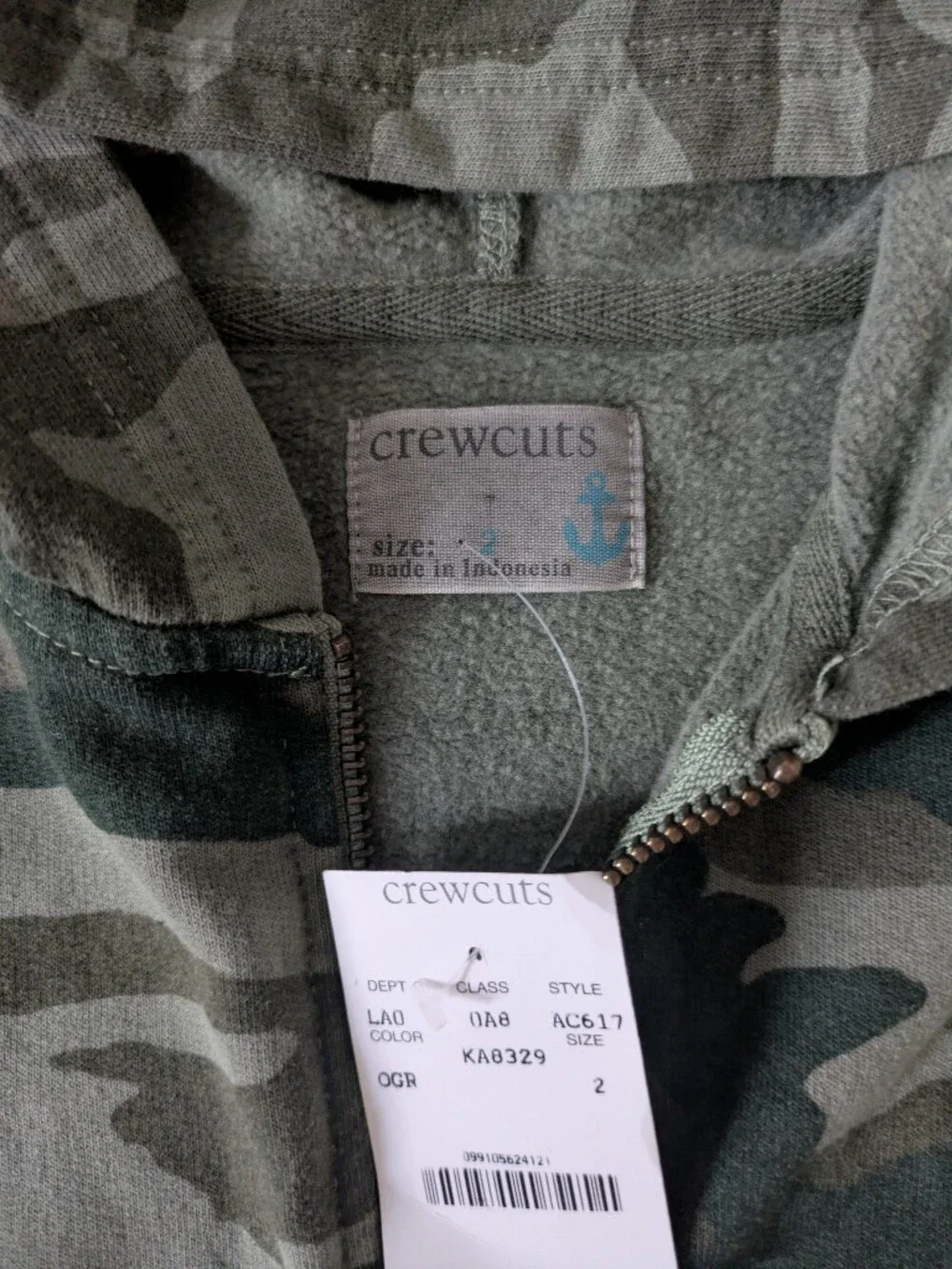 Toddler Camo Bundle, NWT Zip Jacket and Shorts, Crewcuts and Baby Gap